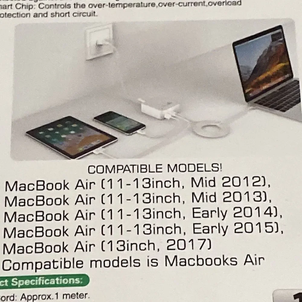 MacBook Pro Charger Compatible with MacBook Pro 2009-2012 L Tip android IPhones